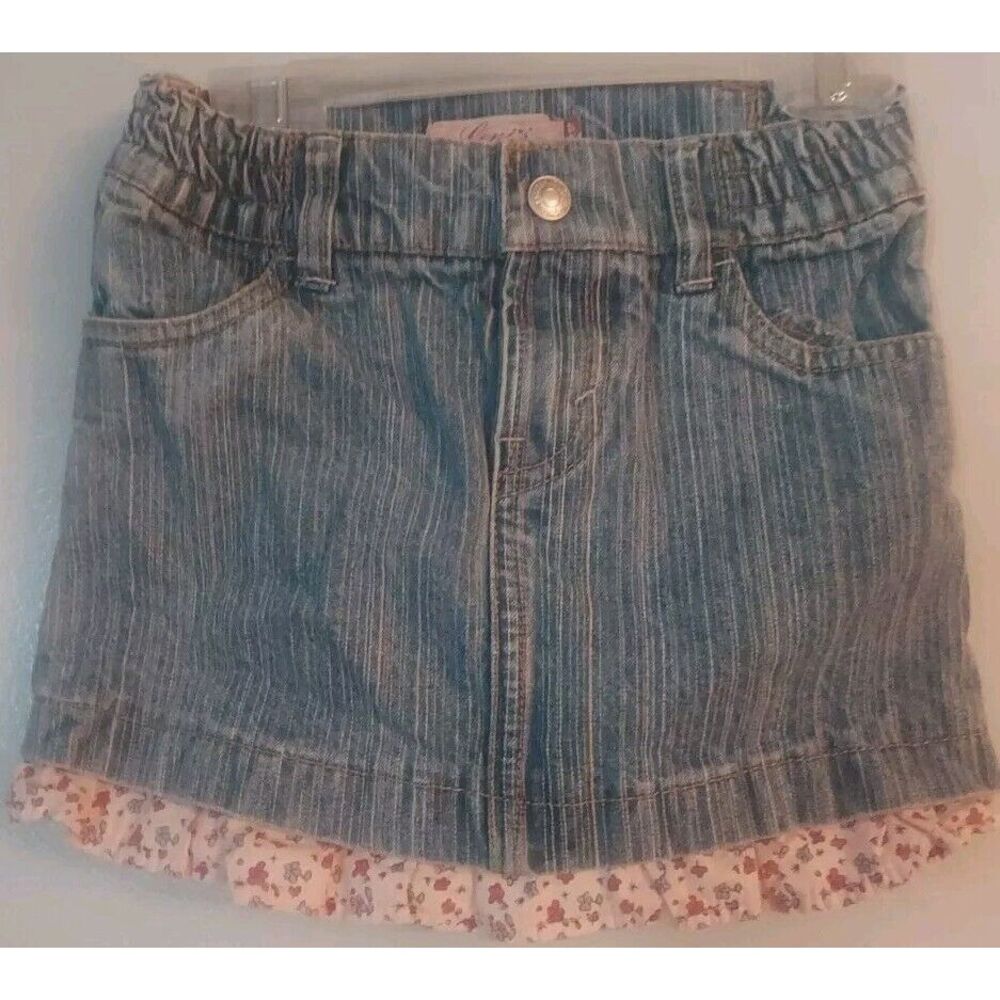 Levis Red Loop Child Skirt Pinstripe Size 4